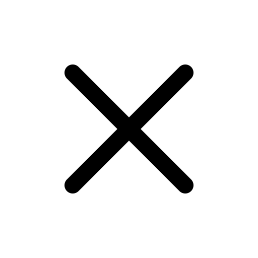 icone d'une croix (x)